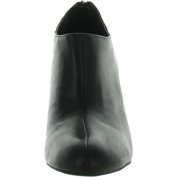 Naturalizer Womens Ella Black Leather Western Block Heel Booties Shoes New - Picture 3 of 3